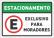 Placa Estacionamento Exclusivo