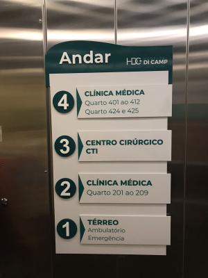 PLACA DIRETÓRIO EM ACRÍLICO      